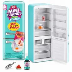 Mini Brands Mini Geladeira Fill The Fridge Com 2 Bolas Surpresa Mini Itens Colecionáveis