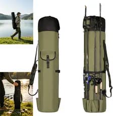 Bolsa cilíndrica para pesca ao ar livre bolsa para vara de pesca bolsa para vara de mar, bolsa para equipamento de pesca