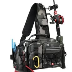 Bolsa de isca de pesca de grande capacidade, bolsa de cintura multifuncional, mochila tática, bolsa de equipamento de pe