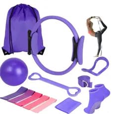 Conjuntos de 13 e 19 peças Conjunto De Pilates , Anel Bola Faixa De Resistência De Ioga Doméstico
