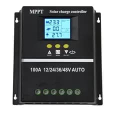 MPPT Ferramentas de controle de carga solar 100A LCD Dual USB baterias de lítio de chumbo-ácido carregador rápido