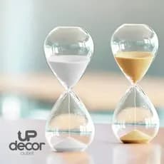 Ampulheta de Vidro Decorativa para Casa – 5, 15 ou 30 Minutos