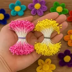 100 PISTILO 2 PONTAS  PEQUENO FLORES ARTESANATOS DIY