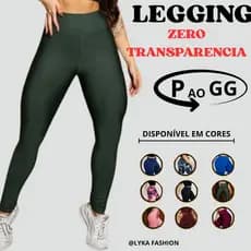 Kit 2 Calça Legging Feminina Cos Alto Lisa Blackout Zero Transparencia Academia Gym Corrida