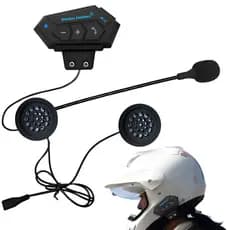 Fone De Ouvido Capacete Motocicleta Sem Fio Bluetooth 5.0 Estéreo Alto-Falante À ProvaD'Água