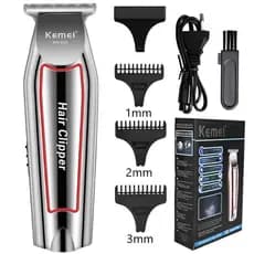 Maquina de Barbear Cortar Cabelo Barba Profissional Kemei Km-032