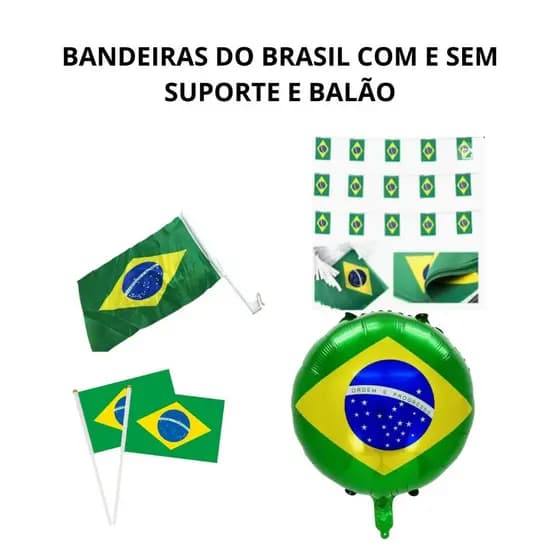 bandeiras do Brasil copa do mundo 2026 e balão