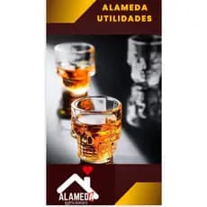 Kit 6 Copos de Shot Caveira