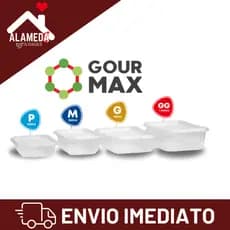 Pote Retangular Marmita Fitness C/ 24 Unidades Frezzer e  no micro-ondas.