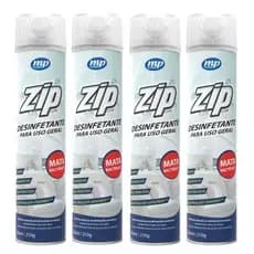 Spray Desinfetante Uso Geral Zip 350ml My place > Limpa Desinfeta Bactericida Neutraliza Odores