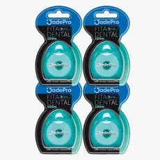 Fita ou Fio Dental Premium 100m 1 a 4un JadePro Menta - Limpeza profunda Deslize suave e não desfia
