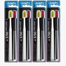 Pack Escovas Dental Pro Slim Extra Macia JadePro 5700 Cerdas Alemãs Ultrafinas + Protetor de Cerda