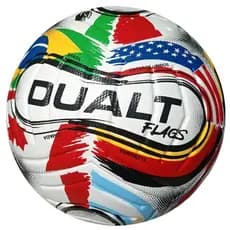 Bola Futebol de Campo Profissional Flags 2026 Dualt - Laminado PU Soft Premium TechFusion