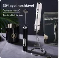 Batedor Misturador Mixer  Elétrico Portátil com Bateria Recarregável para Bebidas e Claras para Cozinha Domésticade Ovos