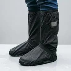 Capa impermiavél para bota sapato tenis anti chuva moto antiderrapante cano alto ajustável confortavél motoboy ciclista