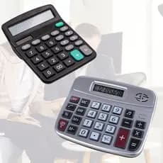 Calculadora de Mesa com Display Grande Teclas Macias – Uso Pessoa, Escritório, Escola e Comércio