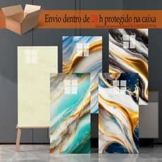 KIT Placa Adesiva de Parede 60x30 Marmore[Proteção Extra]