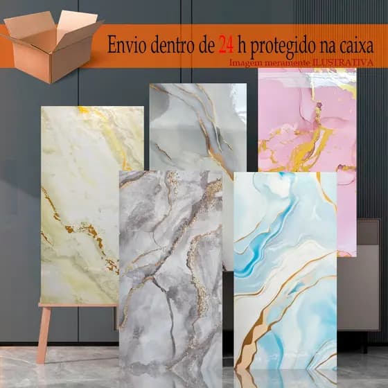 Placas Mármore Vinílico Adesivo 60x30