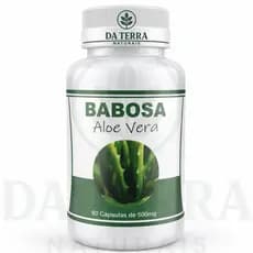 Babosa Aloe Vera 60 Cápsulas 500mg - Má Digestão/Azia/Refluxo/Ulcera