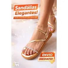 Papete Sandalia Flat tira tipo paris em detalhes strass Julier brilho Birken Feminina