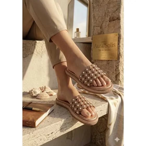 Sandalia Rasteirinha ABS Strass Lateral Moda Papete Linda Oferta