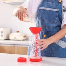 Tapioqueira Peneira Polvilhador Armazena Tapioca Beiju Farinha Cozinha Utensilio