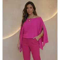 Blusa feminina Capa boho feminina estilosa varias formas de usar moda influencer