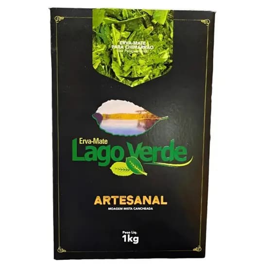 Erva Mate Chimarrão Lago Verde Artesanal Cancheada Vácuo 1kg
