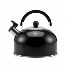 Chaleira Inox 2L 21x18cm Com Apito Avisa Fervura Café Chá Cabo Seguro Cores Cozinha Premium Luxo