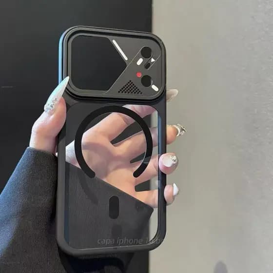 Nova Capa Magnética De Acrílico Transparente É Adequada Para iPhone 17 , 16 , 15 , 14 , 13 , 12 E 11 Pro Max