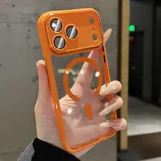 Luxuosa Capa De Telefone Magnética Revestida De Cores , Adequada Para iPhone 17 , 16 , 15 , 14 , 13 , 12 Pro Max-design