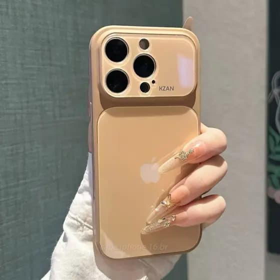 Capa De Telefone Luxuosa , Colorida E Lisa Para iPhone 17 , 16 , 15 , 14 , 13 Pro Max-À Prova De Choque