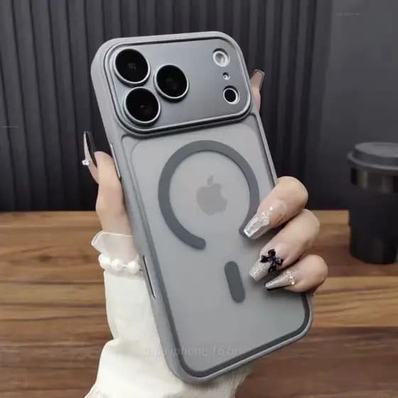 Capa Traseira Magnética Fosca De Alta Qualidade , Adequada Para iPhone 17 , 16 , 15 , 14 , 13 , 12 , 11 Pro Max , Resist