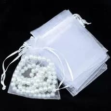 Kit50/100 Saquinhos Organza 7x9/9x12/10x15, Saquinhos Coloridos para Lembrancinhas, Casamento, Bolsas de Presente-BT