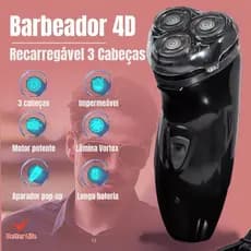 Barbeador Elétrico Homens Prova d'água Recarregável 220V De Três Cabeças, presente dia dos namorados para homem