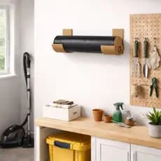 Kit Suporte Organizador de Sacos de Lixo e Sacolas e Utensílios de Cozinha – Sem Furo com Adesivo