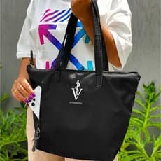 Bolsa Shopper Nylon VETERINARIA  de Ombro Clean Esportiva Academia Bags Gym Feminino Ziper Resistente Treino