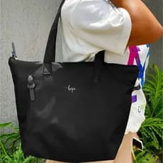 Bolsa Shopper Nylon HOPE de Ombro Clean Esportiva Academia Bags Gym Feminino Ziper Vertical Resistente Treino Unisex