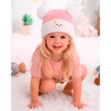 Touca Gorro De Tricô Infantil Modelo Animais Divertido Inverno 1885