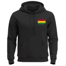 Blusa moletom Canguru em algodão Fio macio Com Bolso Capuz com estampa Premium Jamaica Reggae