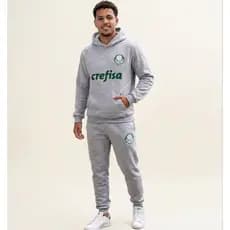 Conjunto Moletom Time Masculino Unissex Moletom Canguru + Calça Jogger