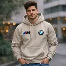 Blusa Moletom de Frio ADULTO e INFANTIL Unissex Flanelado com Capuz Estampa BMW M3