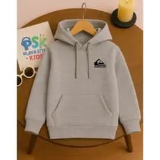 Moletom Infantil Streetwear com Capuz Estampado QS surf 100% algodão
