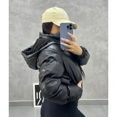 JAQUETA PUFER COM CAPUZ FORRADA INVERNO  JAQUETA EM PU Promoção