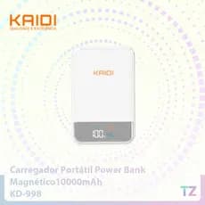 10000mAh Carregador Portátil Magnético Power Bank  Kaidi KD-998