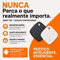 Smart Tag αGOLD Plus Rastreador Inteligente Bluetooth para Chaves, Mochila e Objetos Compatível com Android