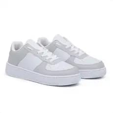 tênis snakee  casual stilo skate lançamento.branco ,branco