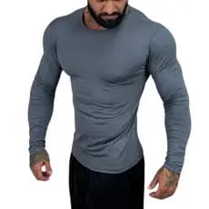 Camiseta Uv Térmica Segunda Pele Proteção Solar Malha  Fria Academia
