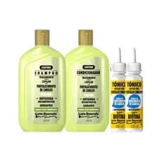 Kit Shampoo Condicionador 2 Tônicos Capilar Legitimo Extraordinário Gota Dourada