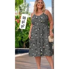 Vestido Plus size 3 maria alca  44/46/58/50 g gg g1 g2 g3